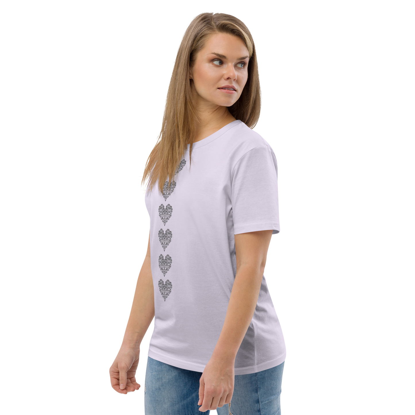 Diamondheart drop - Unisex organic cotton t-shirt