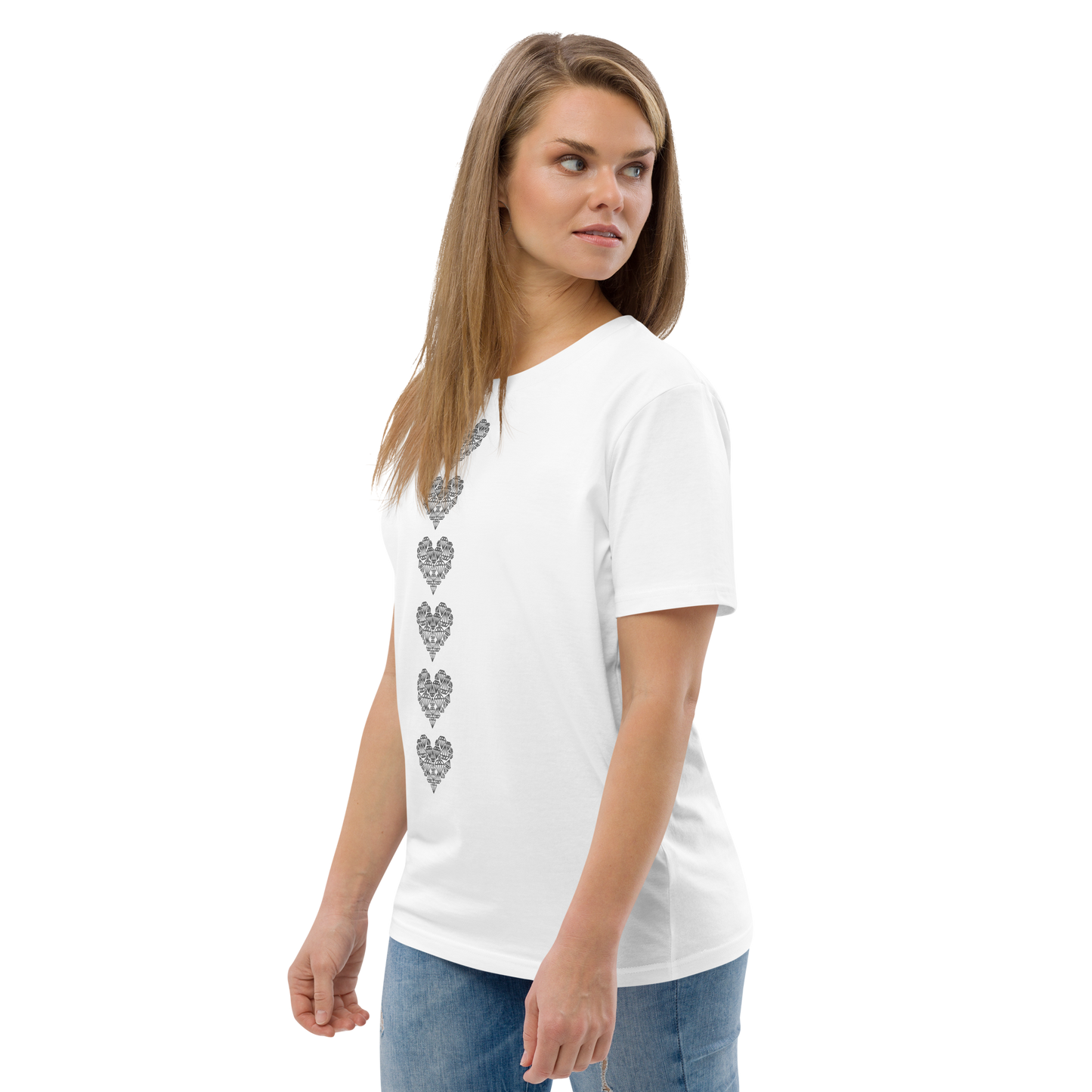 Diamondheart drop - Unisex organic cotton t-shirt